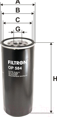 Масляный фильтр Filtron OP584