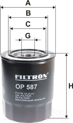 Масляный фильтр Filtron OP587