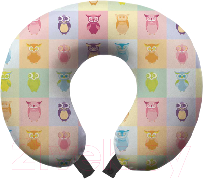 

Подушка на шею Ambesonne, Совиный коллаж / trp-18475