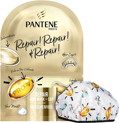 

Маска для волос PANTENE, Repair+Шапочка для душа