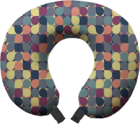 Подушка на шею Ambesonne Разноцветные капли / trp-31365 - 