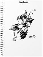 

Тетрадь, Blossom Black and White / 54118