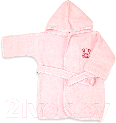Комплект для купания Топотушки Халат и полотенце / М-2/1 (розовый)