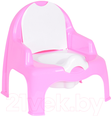 Детский горшок Эльфпласт EP023 (розовый/белый)