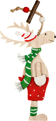 Елочная игрушка Erich Krause Decor Олень в шарфе / 47741 - 