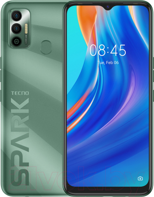 

Смартфон Tecno, Spark 7 2GB/32GB / KF6M (зеленый)