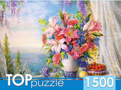 

Пазл Top Puzzle, Русская коллекция. О.Дандорф. Букет с гладиолусами / РУКТП1500-1