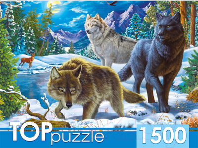 

Пазл Top Puzzle, Волки в ночном лесу / ХТП1500-1587