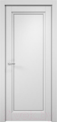 Дверь межкомнатная MDF Techno Stefany 4001 60х200 (белый/лакобель белый)