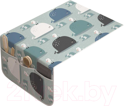 

Органайзер для ванной Ambesonne, Друзья чайка да кит / cwm-164366