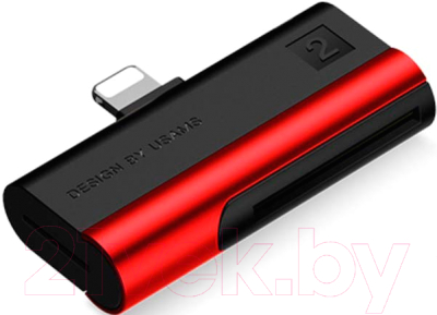 Картридер Usams Lightning USB / US-SJ430 (красный)