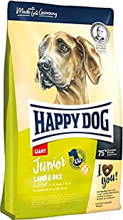 

Корм для собак Happy Dog, Junior Giant Lamb & Rice / 60597