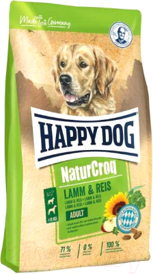 Сухой корм для собак Happy Dog NaturCroq Lamm&Reis / 60528 (4кг)