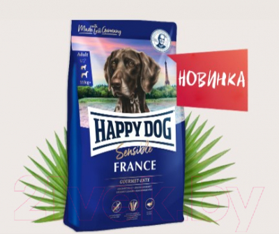 Сухой корм для собак Happy Dog Sensible France / 60556 (4кг)