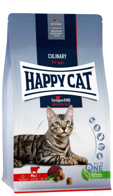 Сухой корм для кошек Happy Cat Culinary 1+ years Voralpen Rind / 70558 (1.3кг)