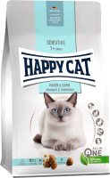 Сухой корм для кошек Happy Cat Sensitive Magen&Darm 34/14 утка и рис для пищеварения / 70596 (1.3кг) - 