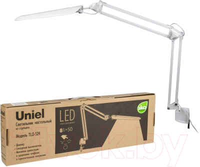 Настольная лампа Uniel TLD-524 White/8W/10610 (белый)