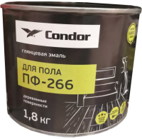 Эмаль CONDOR ПФ-266 для пола (1.8кг, красно-коричневый) - 