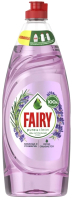 Средство для мытья посуды Fairy Pure & Clean Лаванда и Розмарин (650мл) - 