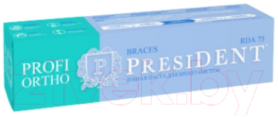 Зубная паста PresiDent Ortho Braces / 34297  (50мл)
