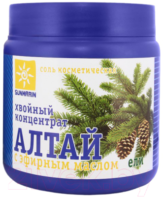 Соль для ванны Medicalfort Хвойный концентрат Алтай с эфирным маслом ели (700г)