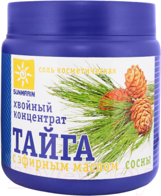 Соль для ванны Medicalfort Хвойный концентрат Тайга с эфирным маслом сосны (700г)