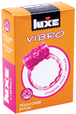 Виброкольцо LUXE Vibro Техасский бутон / 141043 (+ презерватив )