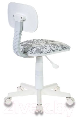 Кресло детское Бюрократ CH-W 201NX (белый раскраска/пластик белый)