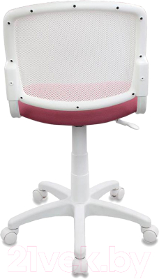 Кресло детское Бюрократ CH-W 296NX (спинка сетка белый TW-15/сиденье розовый 26-31)