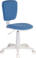 Кресло детское Бюрократ CH-W204NX (голубой 26-24/крестовина пластик пластик белый) - 