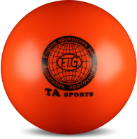 Мяч для художественной гимнастики No Brand I-1 (оранжевый) - 
