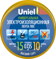 

Изолента Uniel, UIT-135P 10/15/01 / 04515