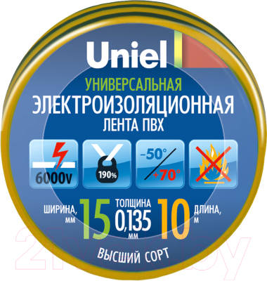

Изолента Uniel, UIT-135P 10/15/01 / 04516