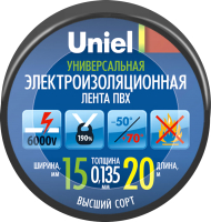 

Изолента Uniel, UIT-135P 20/15/01 / 04484