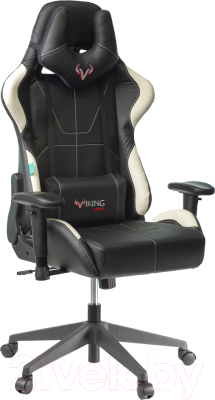 Кресло геймерское Бюрократ Zombie Viking 5 Aero (черный/белый)