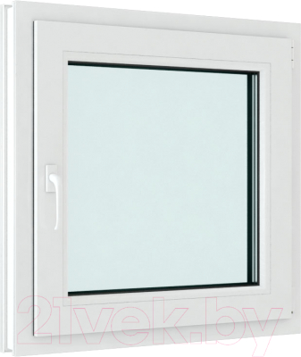 Окно ПВХ Brusbox Elementis Kale Одностворчатое Поворотно-откидное правое 3 стекла (600x500x70)