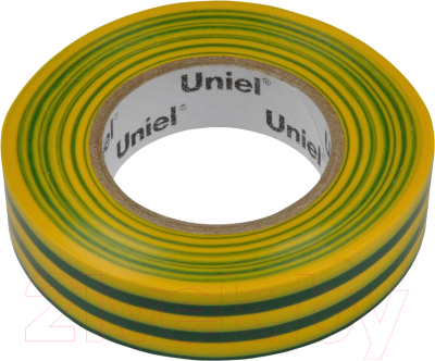 Изображение товара Изолента Uniel UIT-135P 20/15/01 / 04490 (желтый/зеленый)