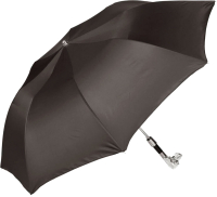 Зонт складной Pasotti Auto Fido Silver Oxford Black - 