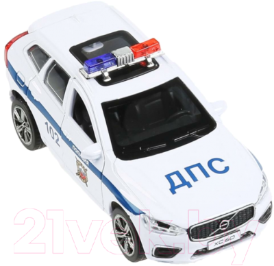 Автомобиль игрушечный Технопарк Volvo XC60 R-Desing Полиция / XC60-12POL-WH