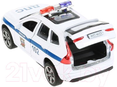 Автомобиль игрушечный Технопарк Volvo XC60 R-Desing Полиция / XC60-12POL-WH