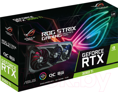 Видеокарта Asus ROG-STRIX-RTX3060TI-O8G-V2-GAMING