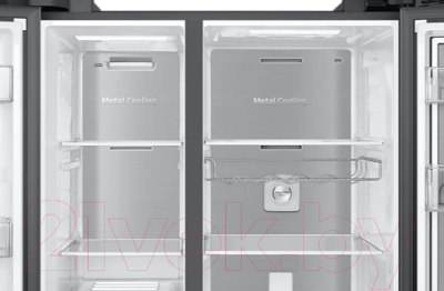 Холодильник с морозильником Samsung RH62A50F1B4/WT