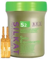 Ампулы для волос BES Sebagen S2 для жирной кожи головы (12х10мл) - 