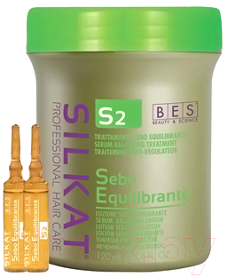 Ампулы для волос BES Sebagen S2 для жирной кожи головы (12х10мл)