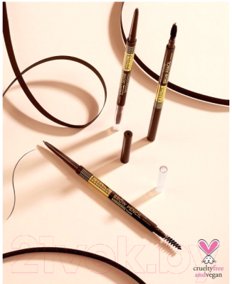 Карандаш для бровей Eveline Cosmetics Micro Precise Brow Pencil Водостойкий №02 Soft Brown 