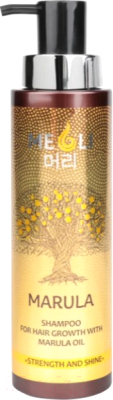 Шампунь для волос Meoli Сила и блеск с маслом Марулы для роста волос (400мл)