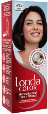Крем-краска для волос Londa Color Стойкая 4/76 (темно-каштановый)