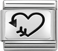 

Звено для браслета NominatioN, Сердце-стрела 330109/38