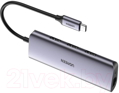 USB-хаб Ugreen CM252 / 60718 (серый)