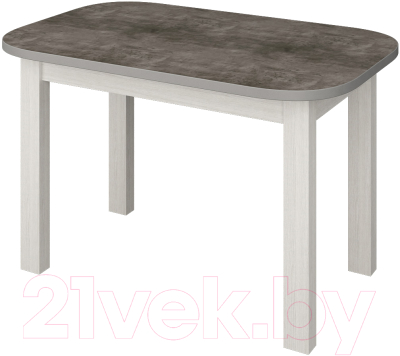 Обеденный стол Senira Р-02.06-01 (бетон/белый)